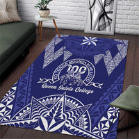 Queen Salote College Centenary Area Rug Tongan Kupesi Pattern - Polynesian Pride