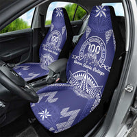 Queen Salote College Centenary Car Seat Cover Tongan Kupesi Pattern - Polynesian Pride
