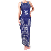 Personalised Queen Salote College Centenary Family Matching Tank Maxi Dress and Hawaiian Shirt Tongan Kupesi Pattern - Polynesian Pride