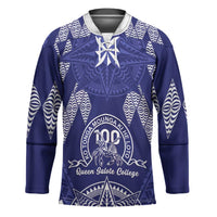 Personalised Queen Salote College Centenary Hockey Jersey Tongan Kupesi Pattern - Polynesian Pride
