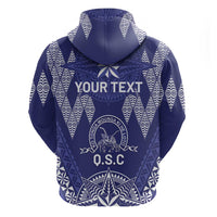 Personalised Queen Salote College Centenary Hoodie Tongan Kupesi Pattern - Polynesian Pride