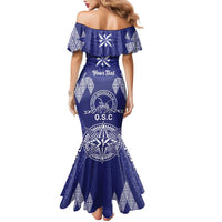 Personalised Queen Salote College Centenary Mermaid Dress Tongan Kupesi Pattern - Polynesian Pride