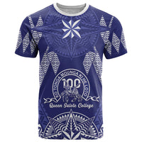 Personalised Queen Salote College Centenary T Shirt Tongan Kupesi Pattern - Polynesian Pride