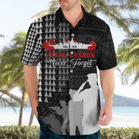 Pearl Harbor Remembrance Day Hawaiian Shirt USS Arizona In Memory With Polynesian Pattern LT05 - Polynesian Pride