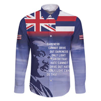 Hawaii MLK Day Family Matching Long Sleeve Bodycon Dress and Hawaiian Shirt