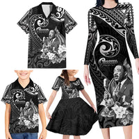 Guam MLK Day Family Matching Long Sleeve Bodycon Dress and Hawaiian Shirt The Legacy Of MLK