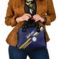 Happy Nauru Independence Day Shoulder Handbag Polynesian Pattern