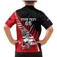 Custom New Zealand Canterbury Cricket Family Matching Mermaid Dress and Hawaiian Shirt With Maori Pattern LT05 - Polynesian Pride