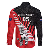 Custom New Zealand Canterbury Cricket Family Matching Short Sleeve Bodycon Dress and Hawaiian Shirt With Maori Pattern LT05 - Polynesian Pride