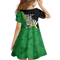 Custom New Zealand Central Districts Cricket Family Matching Long Sleeve Bodycon Dress and Hawaiian Shirt With Maori Pattern LT05 - Polynesian Pride