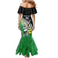 Custom New Zealand Central Districts Cricket Family Matching Mermaid Dress and Hawaiian Shirt With Maori Pattern LT05 - Polynesian Pride