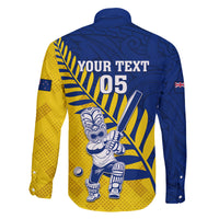 Custom New Zealand Otago Cricket Family Matching Long Sleeve Bodycon Dress and Hawaiian Shirt With Maori Pattern LT05 - Polynesian Pride