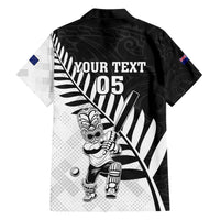 Custom New Zealand Cricket Family Matching Short Sleeve Bodycon Dress and Hawaiian Shirt With Maori Pattern LT05 - Polynesian Pride