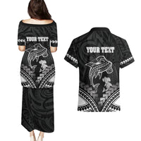 Personalised Happy Father's Day Couples Matching Puletasi and Hawaiian Shirt I Love You Dad Polynesian Style LT05 - Polynesian Pride