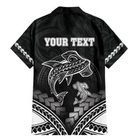 Personalised Happy Father's Day Family Matching Mermaid Dress and Hawaiian Shirt I Love You Dad Polynesian Style