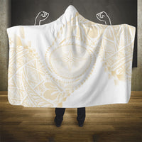 Tonga White Sunday Hooded Blanket Lotu Tamaiti Tongan Kupesi Pattern