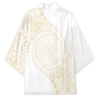 Tonga White Sunday Kimono Lotu Tamaiti Tongan Kupesi Pattern