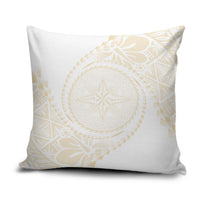 Tonga White Sunday Pillow Cover Lotu Tamaiti Tongan Kupesi Pattern