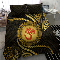 Polynesia Bedding Set With Hindu Om Symbol LT05 - Polynesian Pride