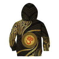 Polynesia Kid Hoodie With Hindu Om Symbol LT05 - Polynesian Pride