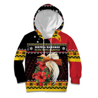 Papua New Guinea Christmas Kid Hoodie Bird Of Paradise Hamamas Krismas