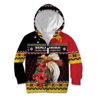 Papua New Guinea Christmas Kid Hoodie Bird Of Paradise Hamamas Krismas