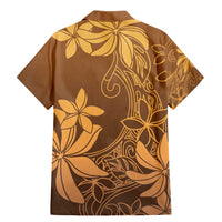 Tiare Tahiti Family Matching Mermaid Dress and Hawaiian Shirt Brown Polynesia Motifs - Polynesian Pride