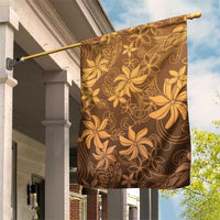 Tiare Tahiti Garden Flag Brown Polynesia Motifs - Polynesian Pride