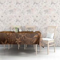 Tiare Tahiti Tablecloth Brown Polynesia Motifs - Polynesian Pride