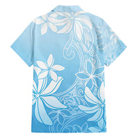 Tiare Tahiti Family Matching Puletasi and Hawaiian Shirt Blue Polynesia Motifs - Polynesian Pride