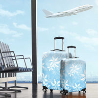 Tiare Tahiti Luggage Cover Blue Polynesia Motifs - Polynesian Pride