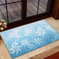 Tiare Tahiti Rubber Doormat Blue Polynesia Motifs - Polynesian Pride
