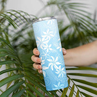 Tiare Tahiti Skinny Tumbler Blue Polynesia Motifs - Polynesian Pride