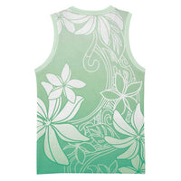 Tiare Tahiti Basketball Jersey Matcha Polynesia Motifs - Polynesian Pride