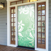 Tiare Tahiti Door Cover Matcha Polynesia Motifs - Polynesian Pride