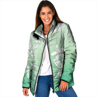 Tiare Tahiti Padded Jacket Matcha Polynesia Motifs - Polynesian Pride