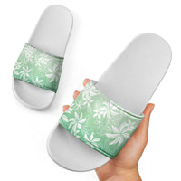 Tiare Tahiti Slide Sandals Matcha Polynesia Motifs - Polynesian Pride