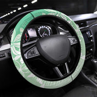Tiare Tahiti Steering Wheel Cover Matcha Polynesia Motifs - Polynesian Pride