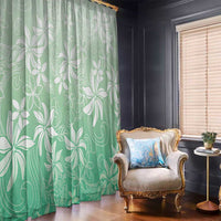 Tiare Tahiti Window Curtain Matcha Polynesia Motifs - Polynesian Pride