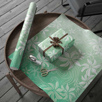 Tiare Tahiti Wrapping Paper Matcha Polynesia Motifs - Polynesian Pride