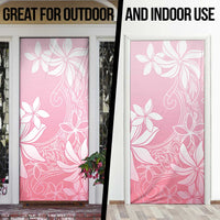 Tiare Tahiti Door Cover Pink Polynesia Motifs - Polynesian Pride