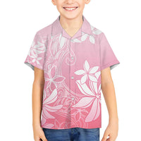 Tiare Tahiti Family Matching Puletasi and Hawaiian Shirt Pink Polynesia Motifs - Polynesian Pride