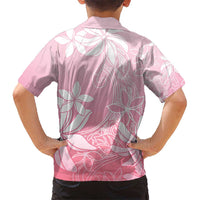 Tiare Tahiti Kid Hawaiian Shirt Pink Polynesia Motifs - Polynesian Pride