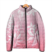 Tiare Tahiti Padded Jacket Pink Polynesia Motifs - Polynesian Pride