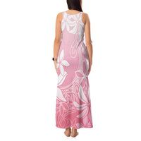 Tiare Tahiti Tank Maxi Dress Pink Polynesia Motifs - Polynesian Pride