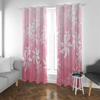 Tiare Tahiti Window Curtain Pink Polynesia Motifs - Polynesian Pride