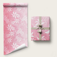 Tiare Tahiti Wrapping Paper Pink Polynesia Motifs - Polynesian Pride