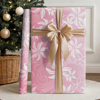 Tiare Tahiti Wrapping Paper Pink Polynesia Motifs - Polynesian Pride