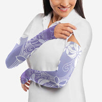 Tiare Tahiti Arm Sleeves Purple Polynesia Motifs - Polynesian Pride