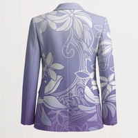 Tiare Tahiti Blazer Purple Polynesia Motifs - Polynesian Pride